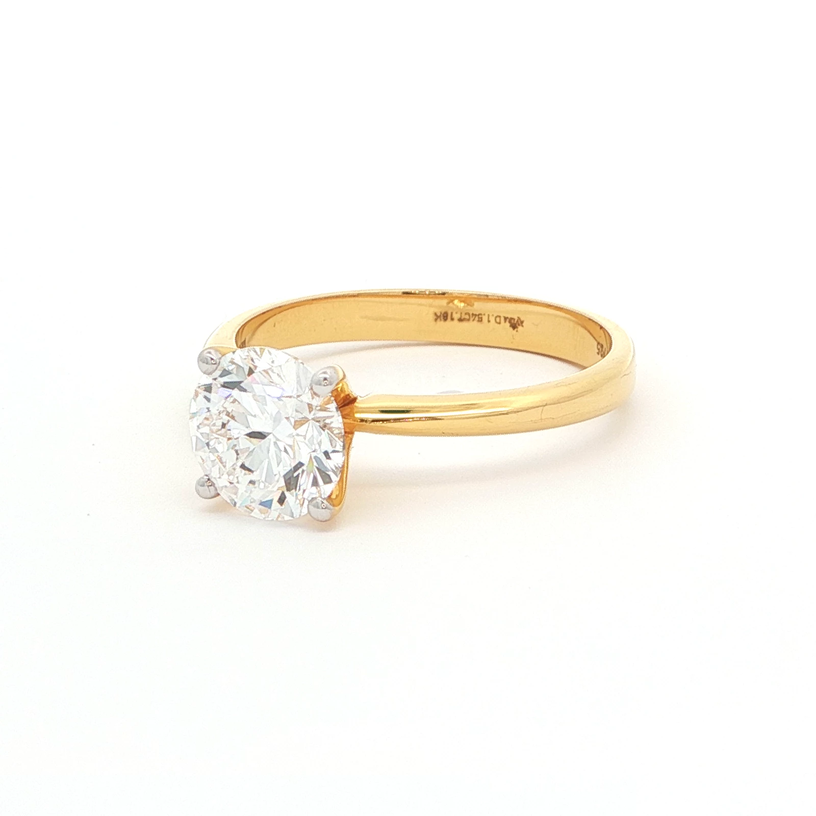 1.54 Carat Round Diamond Solitaire Ring