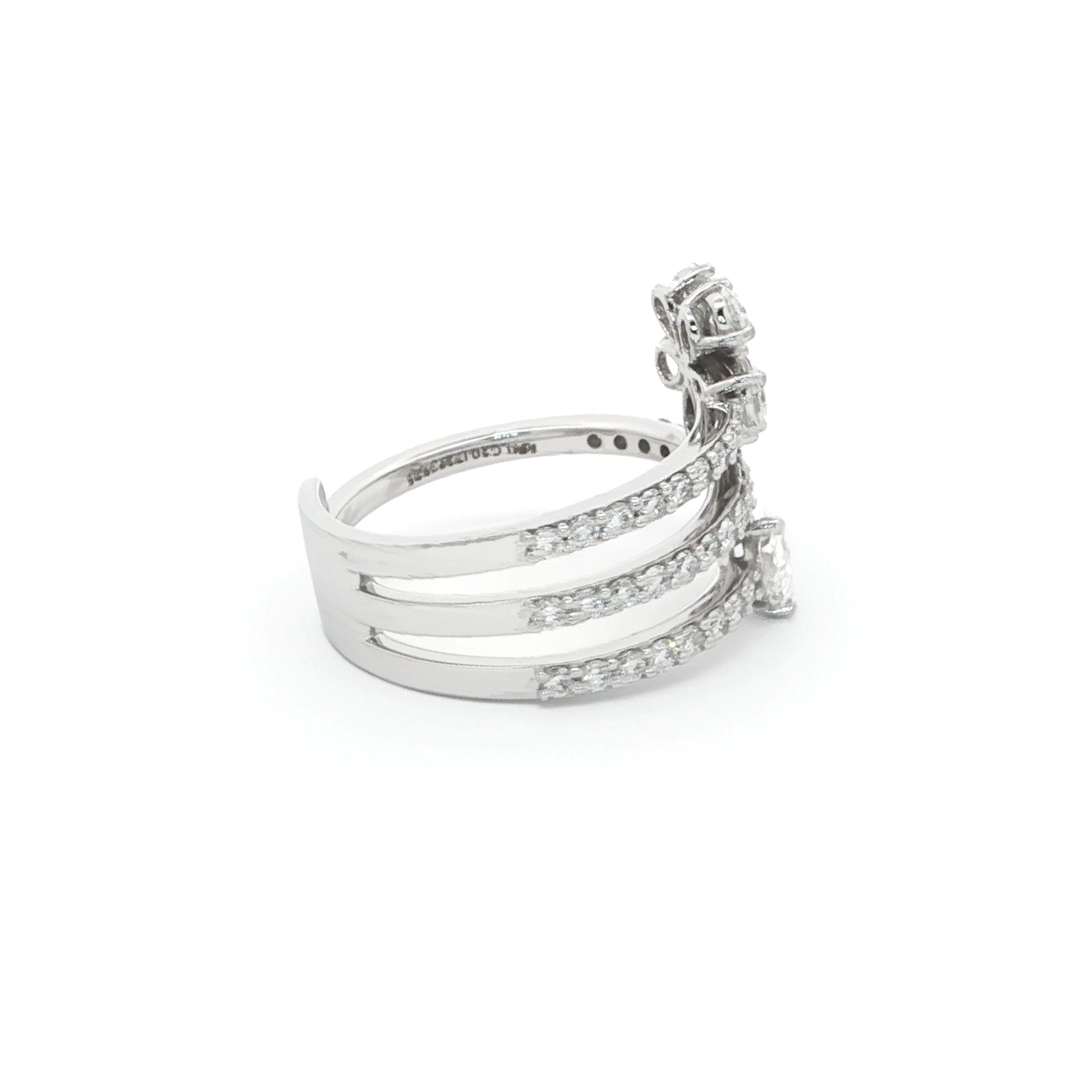 Flora Spiral Diamond Ring