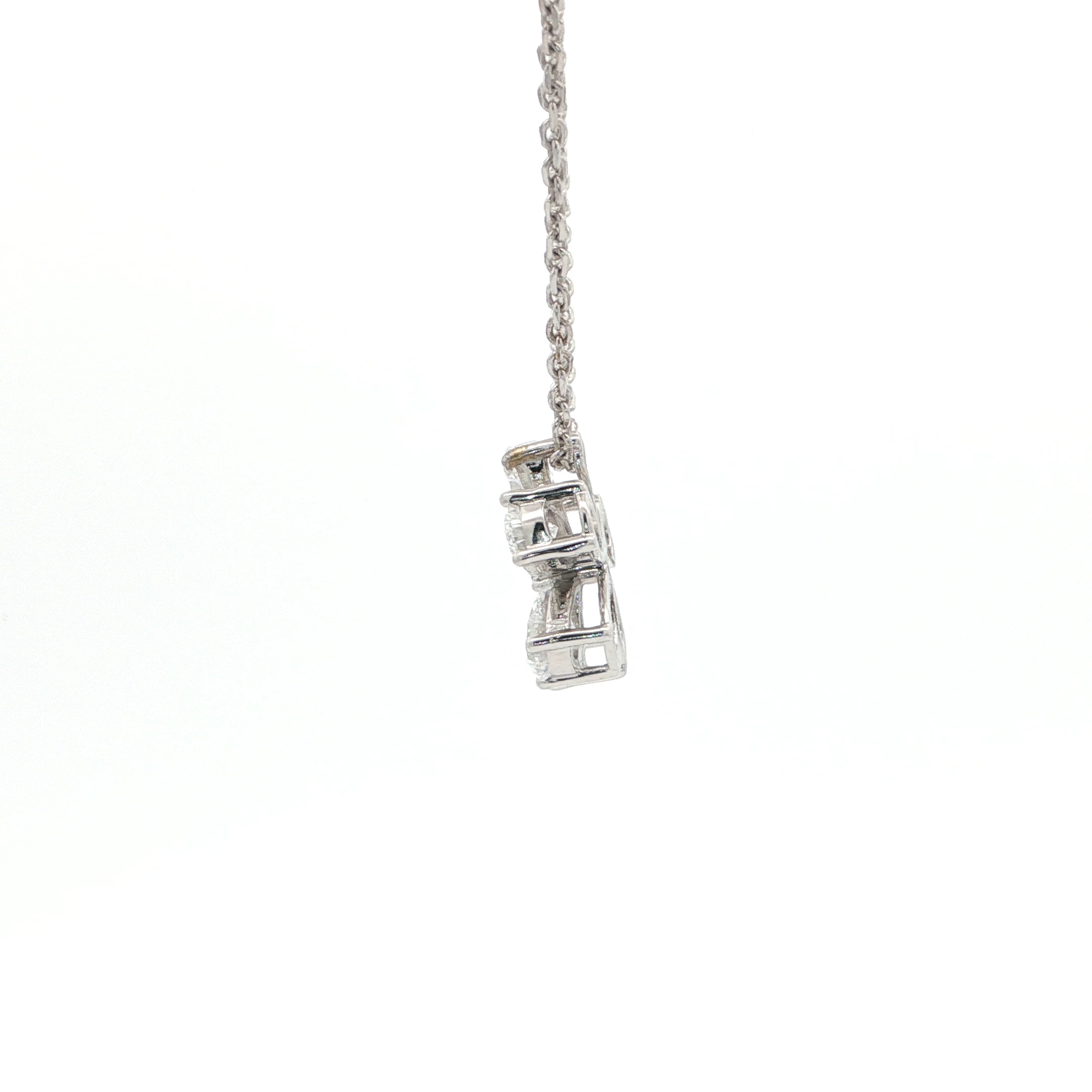 Floral Diamond Pendant Necklace