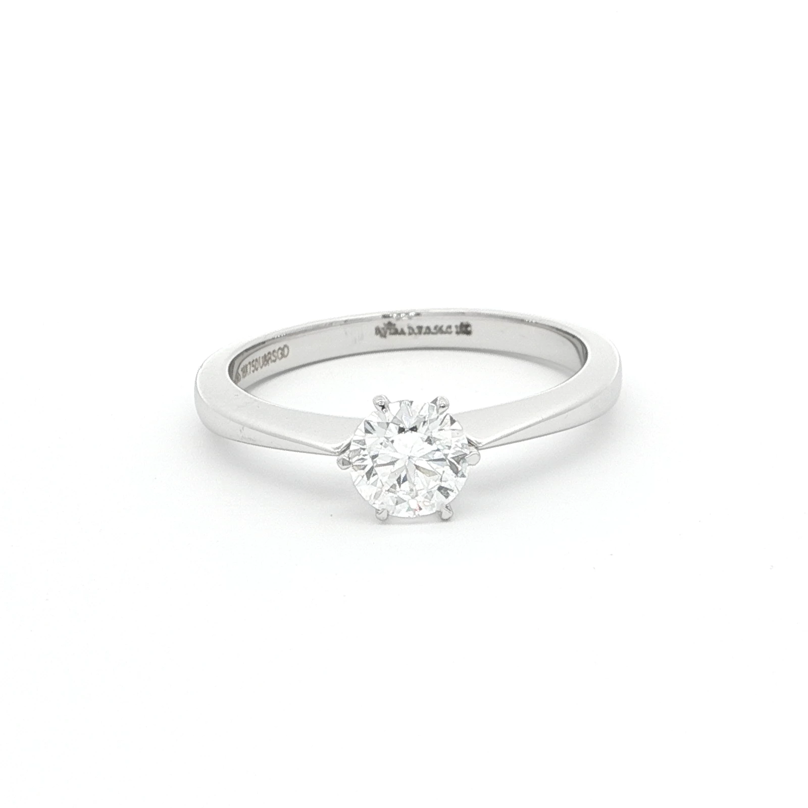 Solitaire Ring with Round Brilliant Cut Diamond(1)